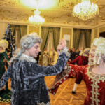 11.01.2020. минская область. мир. мирский замок. рождественский бал-маскарад для взрослых. танцы. история. радзивиллы. традиция. дворянство. княжество. маски. аристократические забавы. придворные танцы. Фото Алексея Столярова.